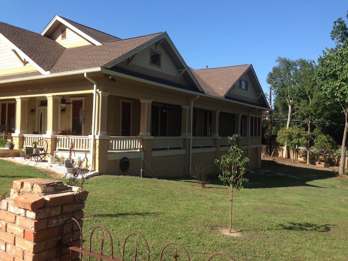 Completed craftsman home with new shingle roof in Kerrville TX